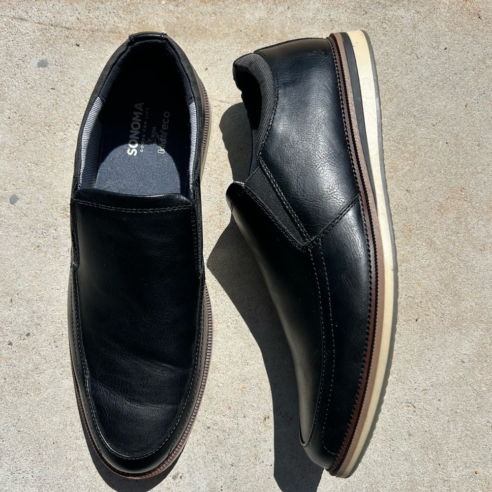 Sonoma Goods For Life Zollino Men's Slip-On Shoes Size 11 Med OrthoLite Eco